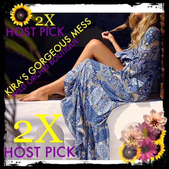 πΉπ€©πΉBNWT π€©πΉπ€©SUMMER CHIC BOHO DRESSπ€©πΉπ€© - Picture 3 of 8